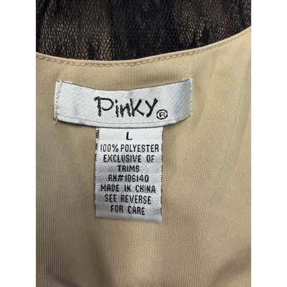 Pinky Black Lace Romantic Gothic Dark‎ Coquette Dress Women's Size L - Picture 10 of 10